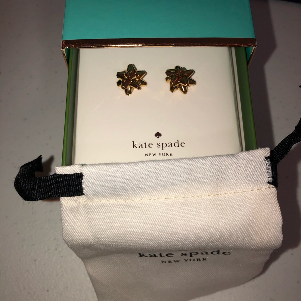 KATE SPADE ‘bourgeois bow' stud earrings NWT!! - Picture 2 of 6